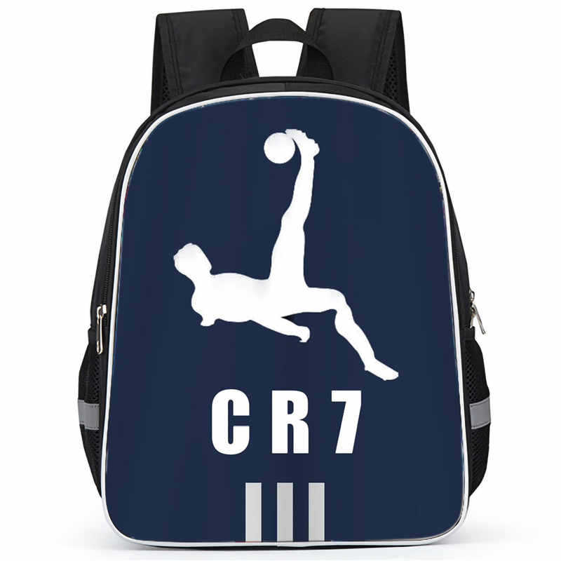 Рюкзак Cr7 Печать Высокой Четкости Большая Вместимость Многофункциональный Молния Oxford Защита Спины Легкий Рюкзак