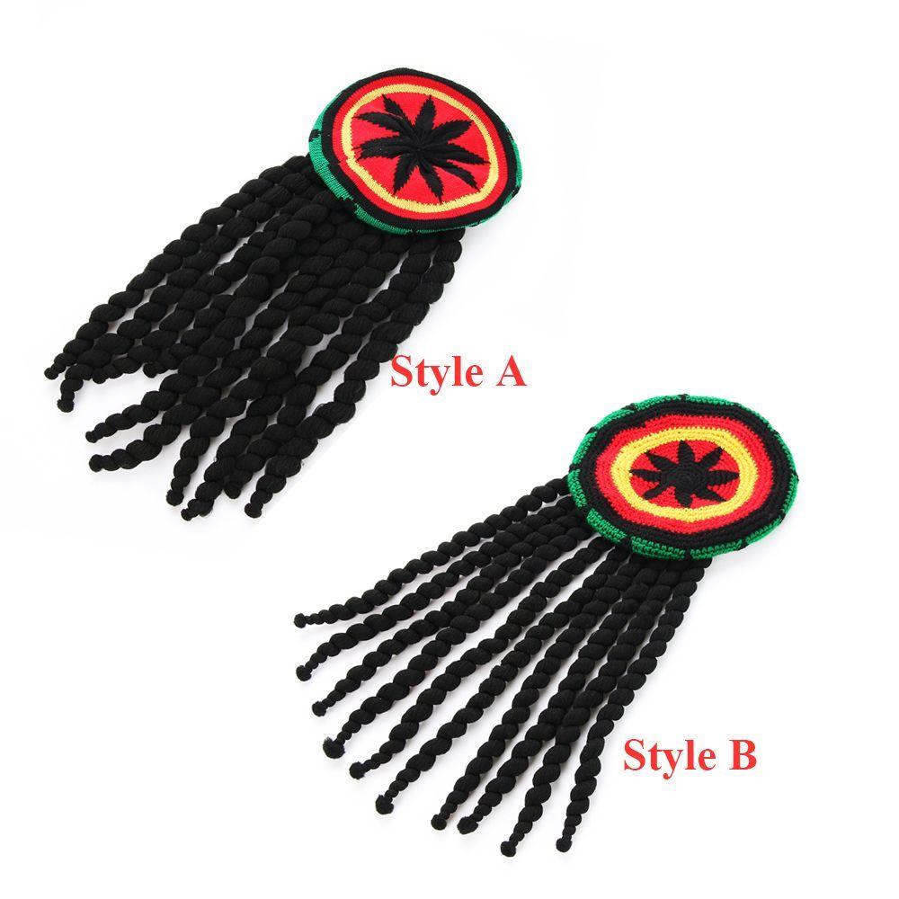 Novelty Dreadlocks Reggae Unisex Jamaican Knitted Beanies Wig Braid Hat Rasta Hair Hat