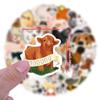 60/120 Мультяшные наклейки с фермерскими животными, корова, утка, детские милые наклейки с ветром, для ноутбука, гитары
