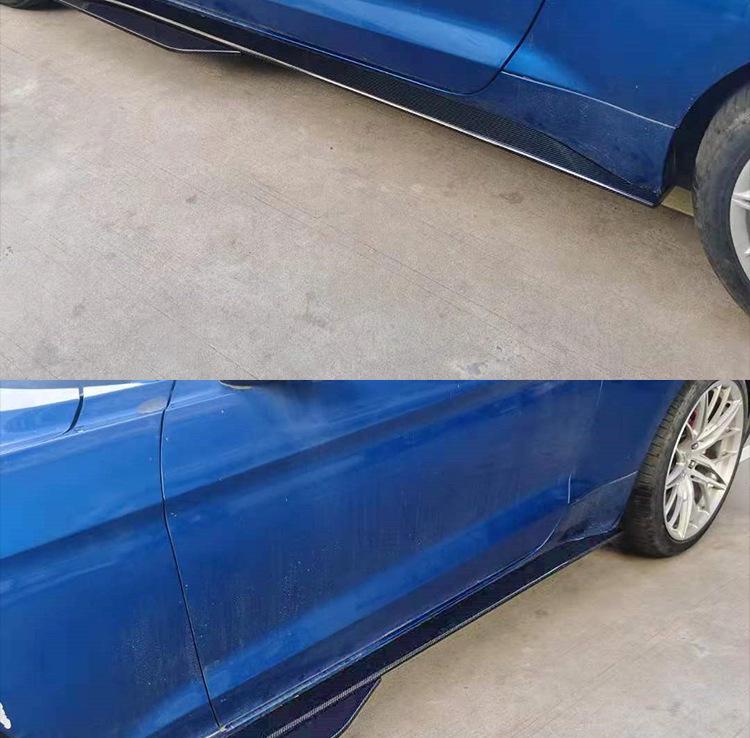 GT500 Carbon Fiber Side Skirts for 2015-2022 Ford Mustang Modification