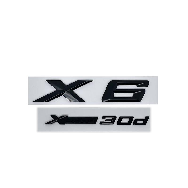3D ABS Буквенные Шильдики для Эмблемы Багажника подходят для моделей BMW X6 E71 F16 E72 G06, а также XDRIVE 30d 28i 30i 35i 50i