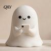 Whimsical Home Decorations Halloween Ghost Figurine, 3D Printed Cute Rock Statue, Statue Funny Coffee Table Centerpieces Shelf Mantel Ornaments Modern