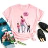 Women Clothing Cartoon Family Happy Time Mama Mom Mother Short Sleeve Clothes Print Tshirt Female Tee Top Graphic Black T-shirt