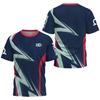 Badminton Shirt, Table Tennis Club Shirt, Summer Outdoor Running and Fitness Sports Top, Men's Casual Short Sleeved Round Neck T-shirt