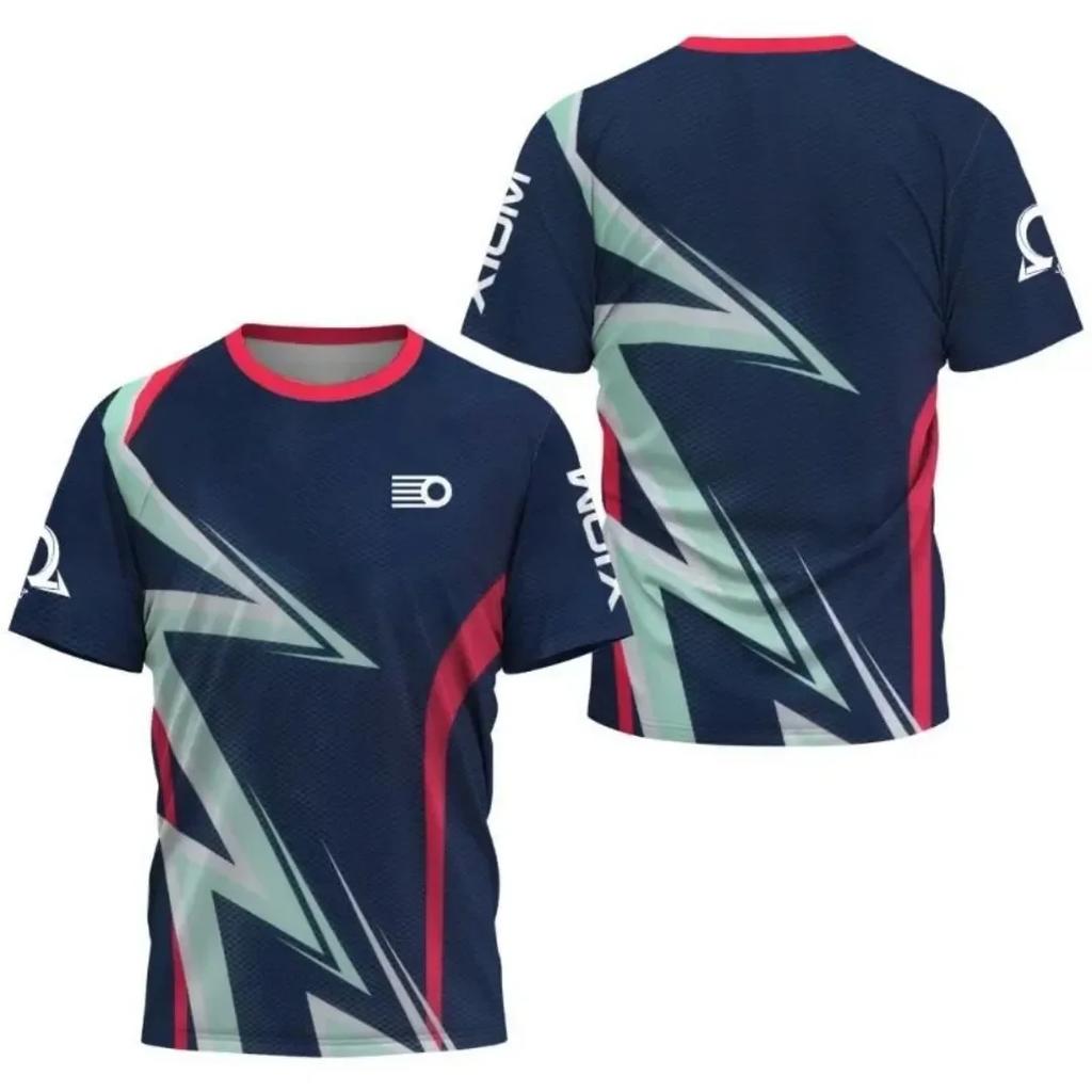 Badminton Shirt, Table Tennis Club Shirt, Summer Outdoor Running and Fitness Sports Top, Men's Casual Short Sleeved Round Neck T-shirt