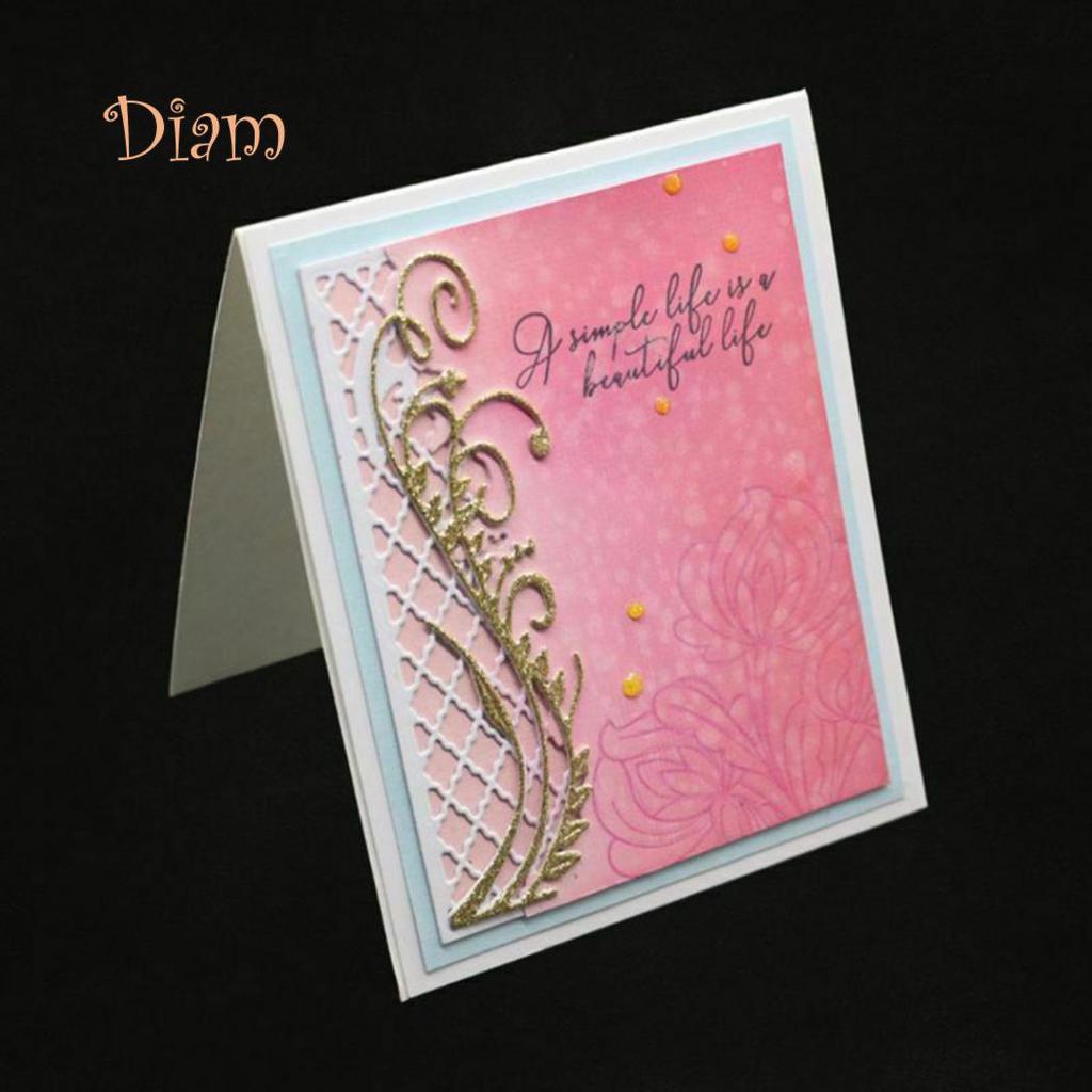 Blackhors Flower Backdrop Metal Cutting Dies DIY Scrapbook Paper Cards Album Photo Craft