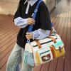 Сумка большой вместимости для коротких поездок, дорожная сумка, дамская сумочка, сумка для хранения, легкая сумка-даффл для выхода, сумка для доставки