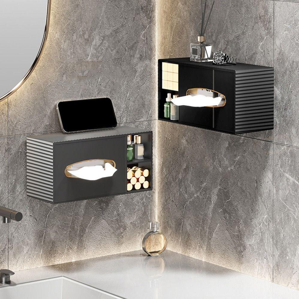 Пластиковый настенный диспенсер для салфеток, прямоугольная коробка для салфеток для лица, креативная коробка для бумажных полотенец для дома