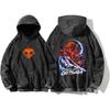 Anime Bleach Blood Chains Ichigo Hoodies Vintage Washed Streetwear Men Women Clothing Fall Long Sleeve Loose 100% Cotton Popular