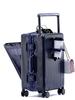 Ударопрочный 24-дюймовый чемодан с передним открытием и замком (Ручная кладь 20 дюймов включена)