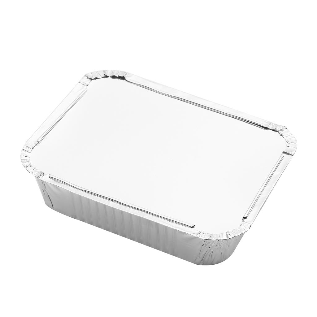 Одноразовые контейнеры для кастрюль из алюминиевой фольги, кастрюли с крышками для выпечки, хранения, нагрева, приготовления пищи