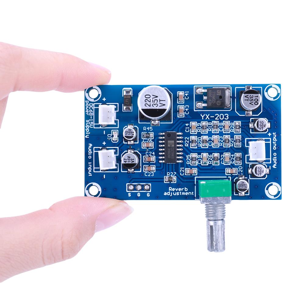PT2399 Microphone Reverberation Board DC6-15V M65831 Microphone Amplifier Module DC Single Power Supply Microphone Reverb Plate