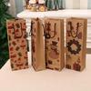 Christmas Gift Bag Christmas Kraft Paper Bag Wine Bag Wine Bottle Bag Christmas Supplies