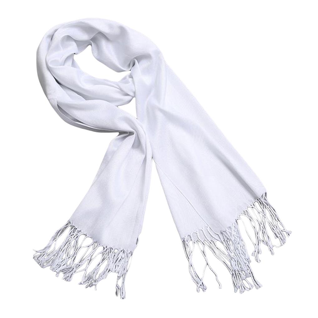 Белый шарф с кисточками, зимний, унисекс, хлопок, своими руками, мягкие шарфы с принтом тай-дай, декоративные шарфы для холодной погоды, шейные украшения, ручная работа