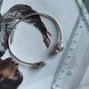 Серебряный браслет с натуральным топазом 9.716ct, фианитами, вес изделия 10,82 гр (2206781)