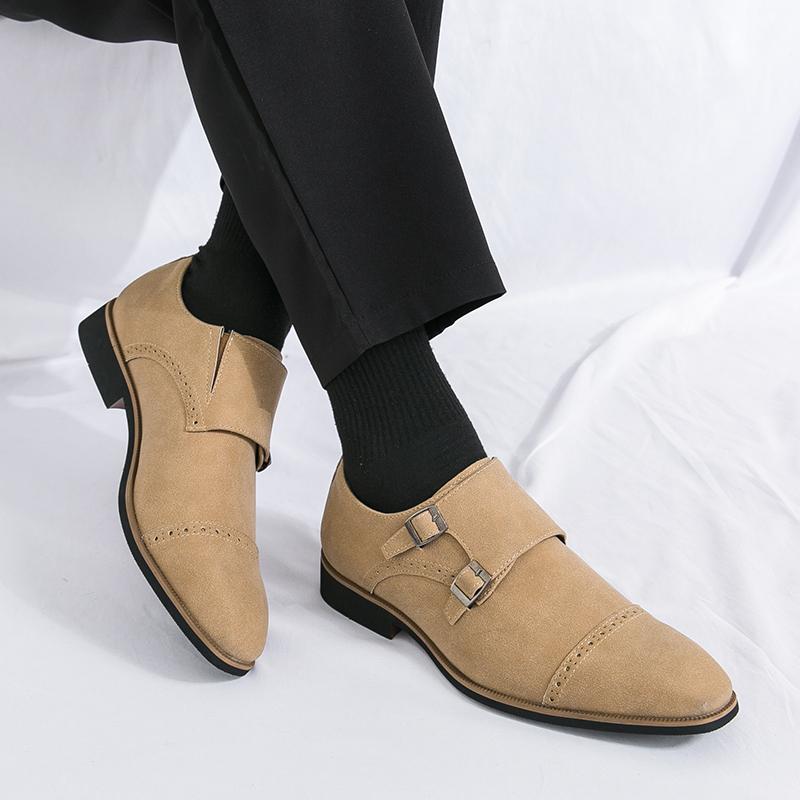 Модные новые стили Мужская повседневная обувь Брендовая модная кожаная обувь в британском стиле для мужчин на открытом воздухе, для вечеринок, бизнеса и работы