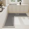 Plastic Stain Resistant Dirt Resistant Kitchen Floor Mat With Good Water Absorption No Fading