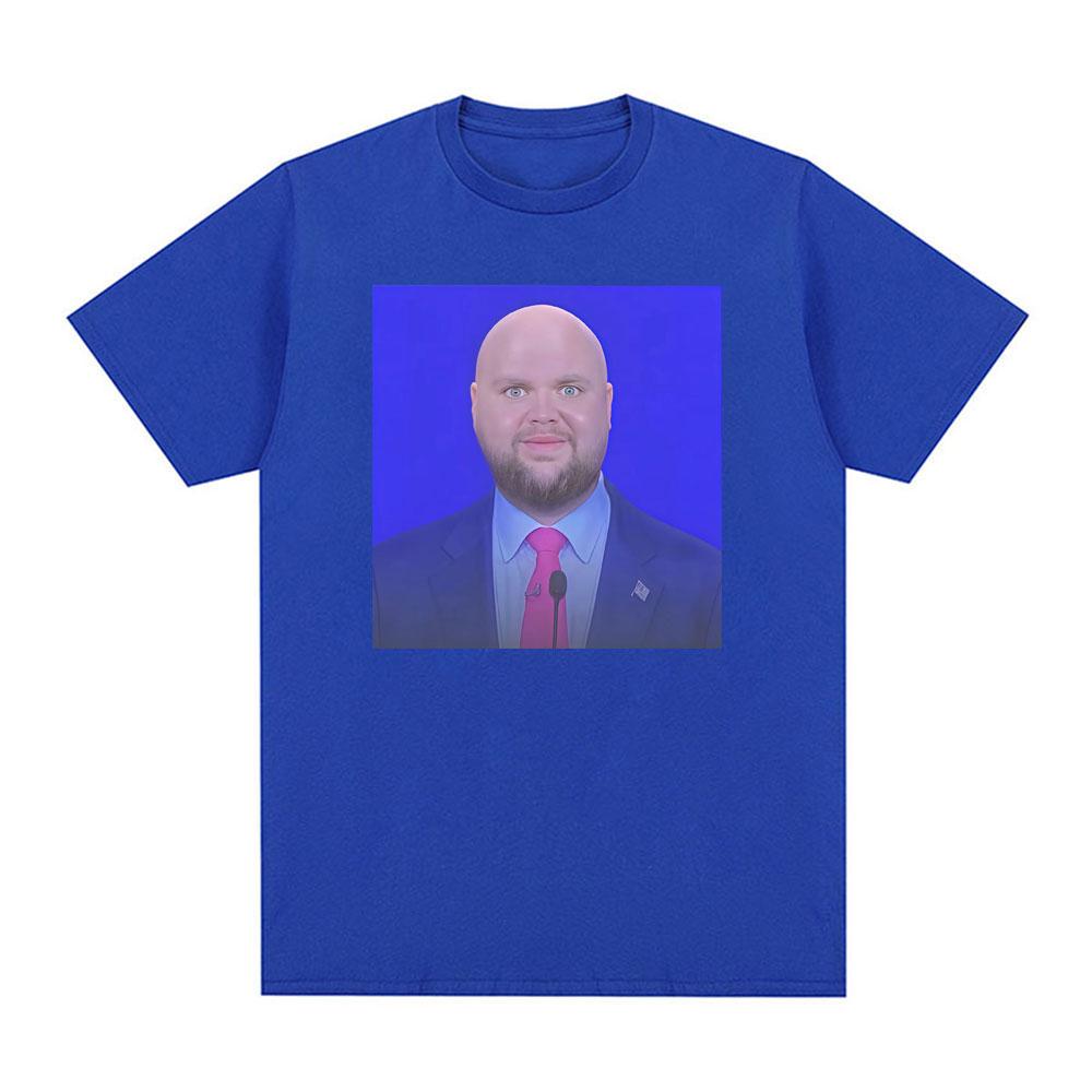 JD Vance Meme Bald Baby Face Funny Tee Shirt Men Women Fashion Humor Gothic Oversized T Shirt Cotton Casual Short Sleeve T-shirt
