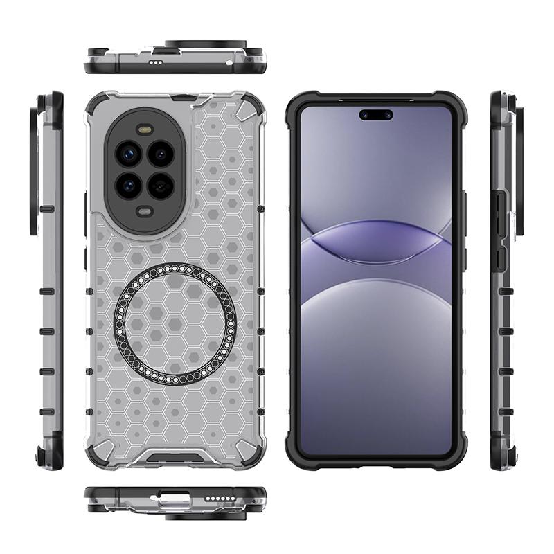 Для Huawei Nova 13 Pro Магнитное кольцо задняя крышка телефона чехол Magsafe кольцо беспроводной зарядки объектив защита противоударный чехол Funda