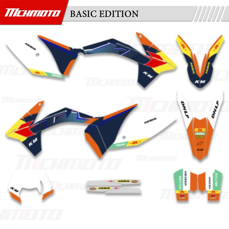 MCHMFG для KTM 125 250 300 350 450 SX SXF 2011-2025 EXC XCW 2012-2026 Мотоциклетные фоны графики наклейки комплекты