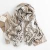 Fresh and Sweet Vertical Marble Scarf for Autumn and Winter Elegant and Warm Shawl Imitation Cashmere Scarf for Women