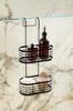 Awd Interior 1993 Shower Shelf, Black, Double, Hanging, 1 Pc