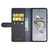 Для OnePlus 12 5G Чехол-кошелек Чехол для телефона из натуральной спилковой кожи с ТПУ противоударной оболочкой