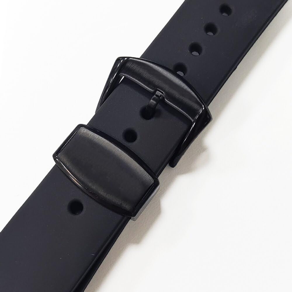 Силиконовый ремешок для дайверских часов SEIKO SKA291J1, SKA293J2, SKX007, SKX009, 18мм 20мм 22мм 24мм, Водонепроницаемый спортивный ремешок, Черный