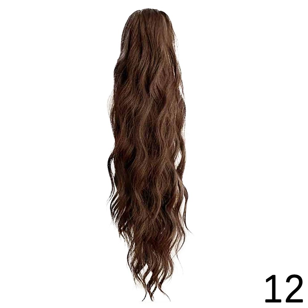 Synthetic Long Wavy Claw In Ponytail Extension Natural Ponytail Mutiple Color To Choose For Women Daily Wear