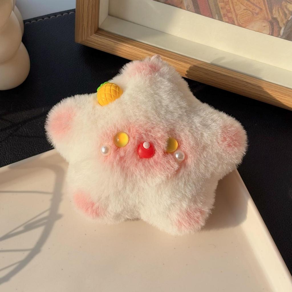 Звезда Пищалка Подвеска: Милый плюшевый брелок-подвеска, Идеально подходит для подарков и промо-акций на уличных прилавках