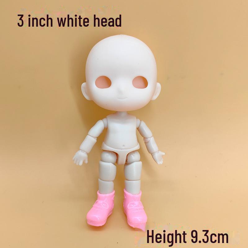 3-Inch BJD Doll with 6.3cm Body, Realistic Hands, Handmade Makeup & Princess Accessories