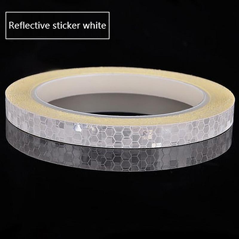 1 см x 8 м наклейки для велосипеда светоотражающая лента флуоресцентные полосы для горного велосипеда велосипедные ленты для велосипедного шлема мотоцикла скутера