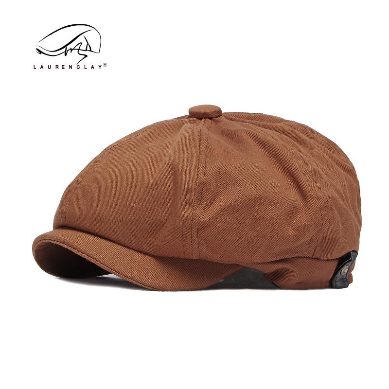 Унисекс регулируемая бейсболка: Классический восьмиклинный британский стиль газетчика