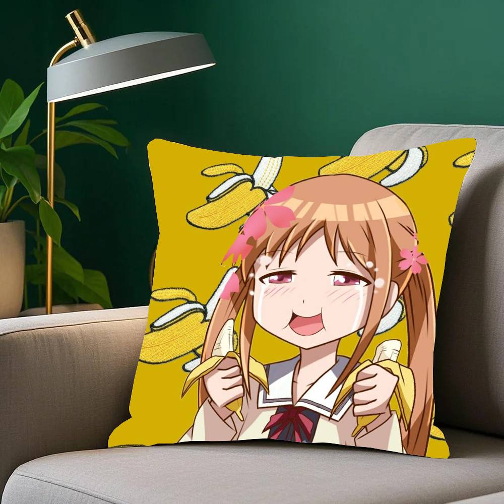 Чехол для подушки Аниме Aho-Girl Декор для дома Плед для дивана Кровати Автомобильной Комнаты Идея для подарка
