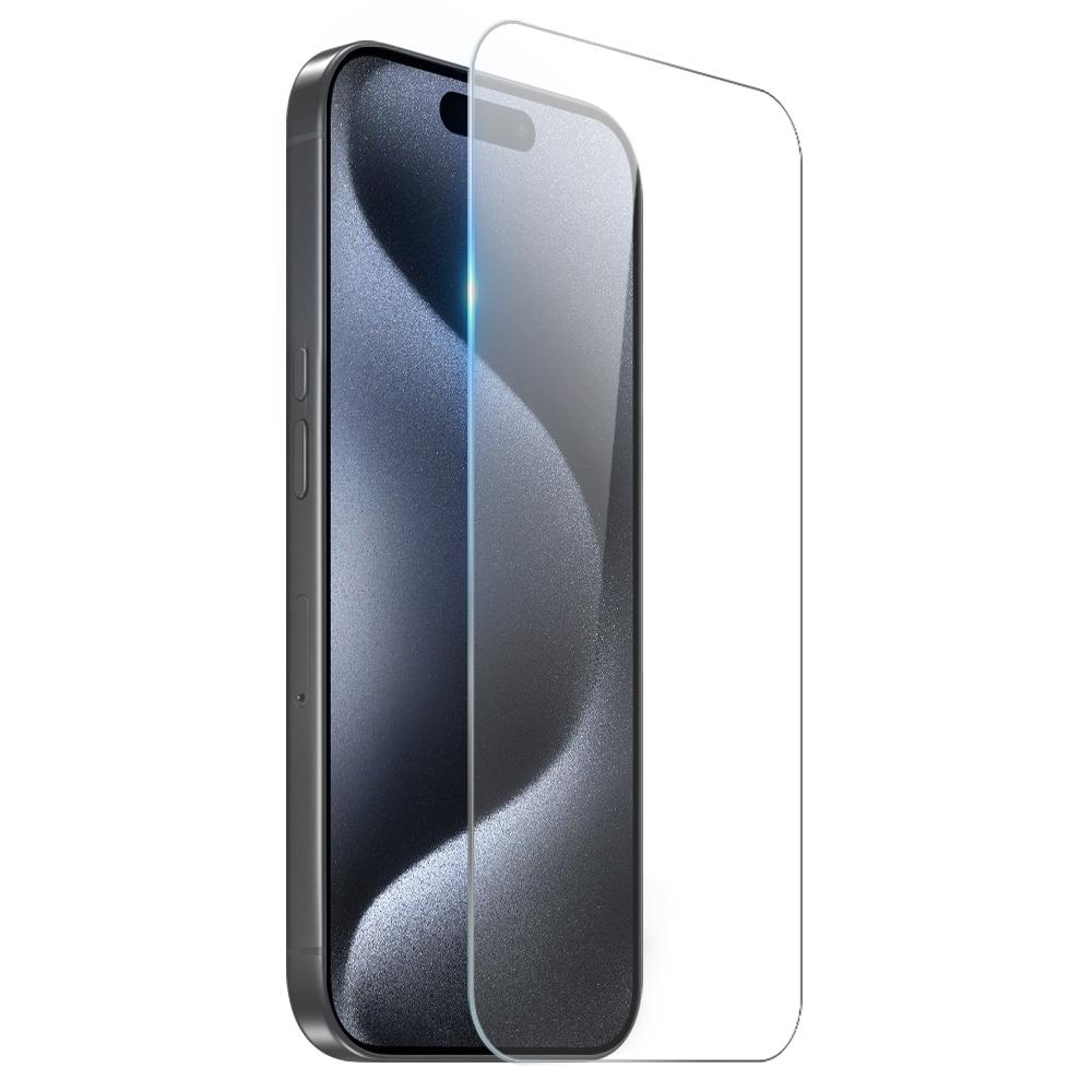 NORTHJO For iPhone 15 Pro Clear Phone Case Four Corner Shockproof TPU Cover with Tempered Glass