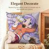Anime LLucky Star Cushion Cover Natural Linen Organic Fabric DoubleSided Printing Sofa Home Decor Gift Pillow Case