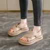 2025 New Women's Beach Sandals Thick Bottom Soft Sole with Dress Fashionable Summer Outerwear  Platform Sandals