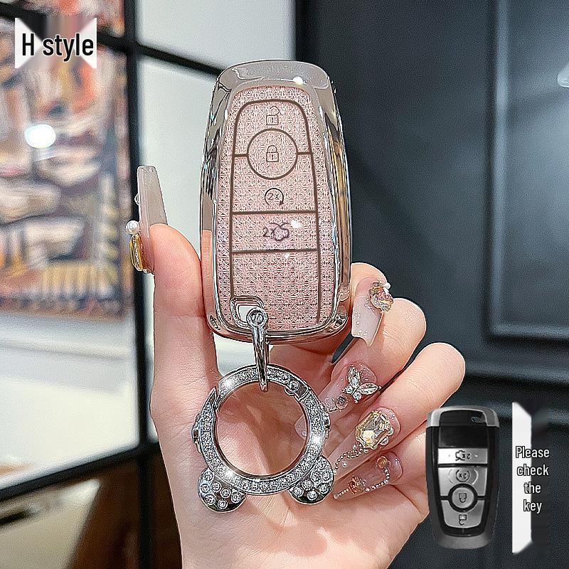 Роскошная крышка для ключа для моделей Ford Mondeo, Edge, Explorer и Escort.