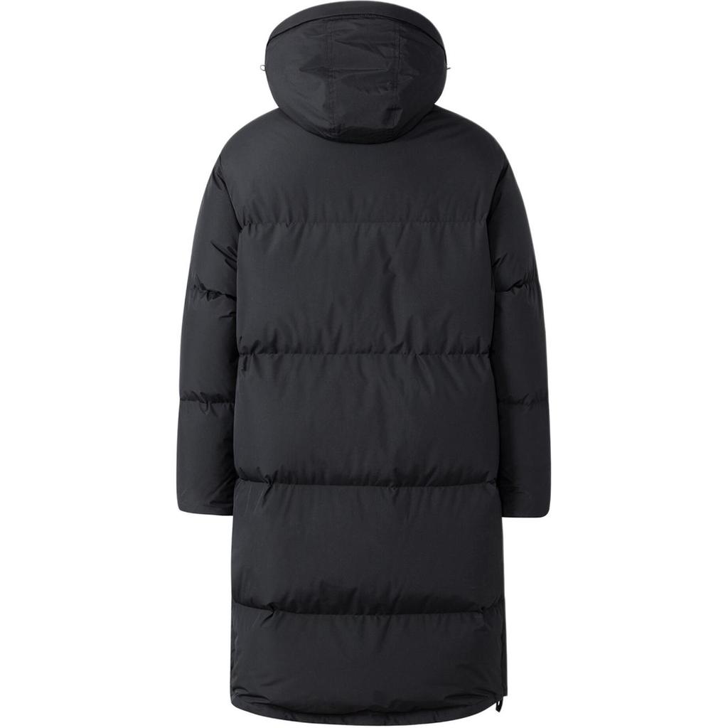 Adidas Originals Trefoil Long Down Jacket With Zip Hood Men Outerwear Black HS7291