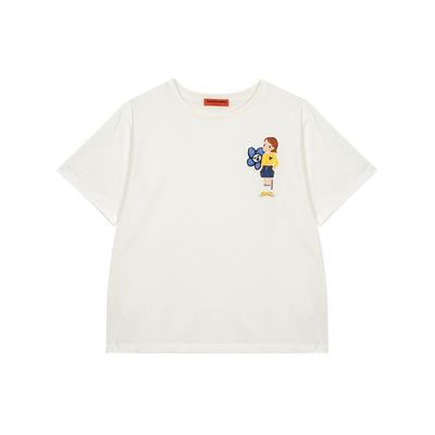 Yugsimwon Мини Футболка с Улыбкой F Лия