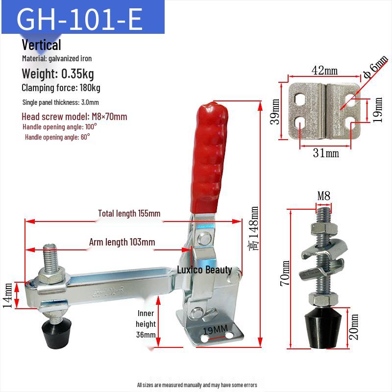 Quick-Release Horizontal Welding Pliers Clamp 301/201/101