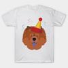 T Shirt Women Chow Chow Dog Wearing A Party Hat Funny Xmas Gift Harajuku Print Kawaii Tshirt Summer Short Sleeve Female T-Shirt Top Tee