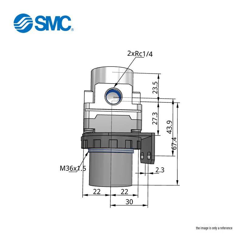 Модульный редуктор давления серии SMC AR