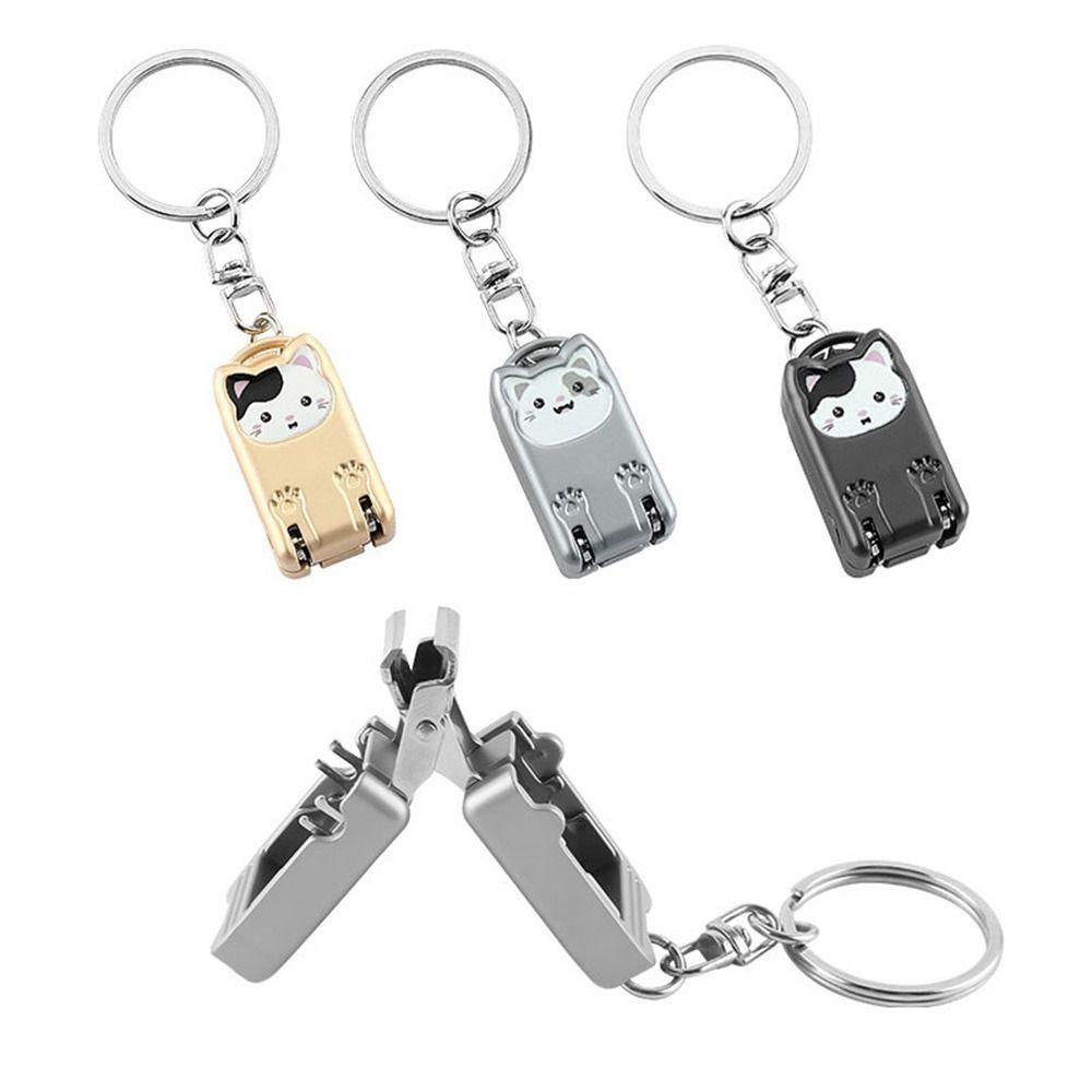 Portable Flip Nail Clipper Cat Nail Clipper Keychain Gifts Manicure Tools