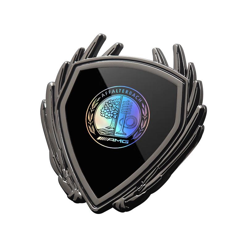 Металлическая наклейка-эмблема крыла для автомобиля Mercedes GLA35/G45 AMG, боковое окно кузова