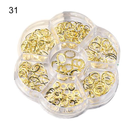 Изысканный декор для ногтей, легко приклеивающийся, блестящий, безвредный, художественный, очаровывающий, цветочный орнамент в виде медведя