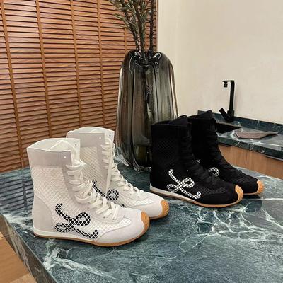 Версия из коровьей кожи~ 6 см увеличение внутренней высоты повседневная обувь женские летние дышащие ботинки Мартина мягкая подошва ретро кривые короткие ботинки сетчатые ботинки