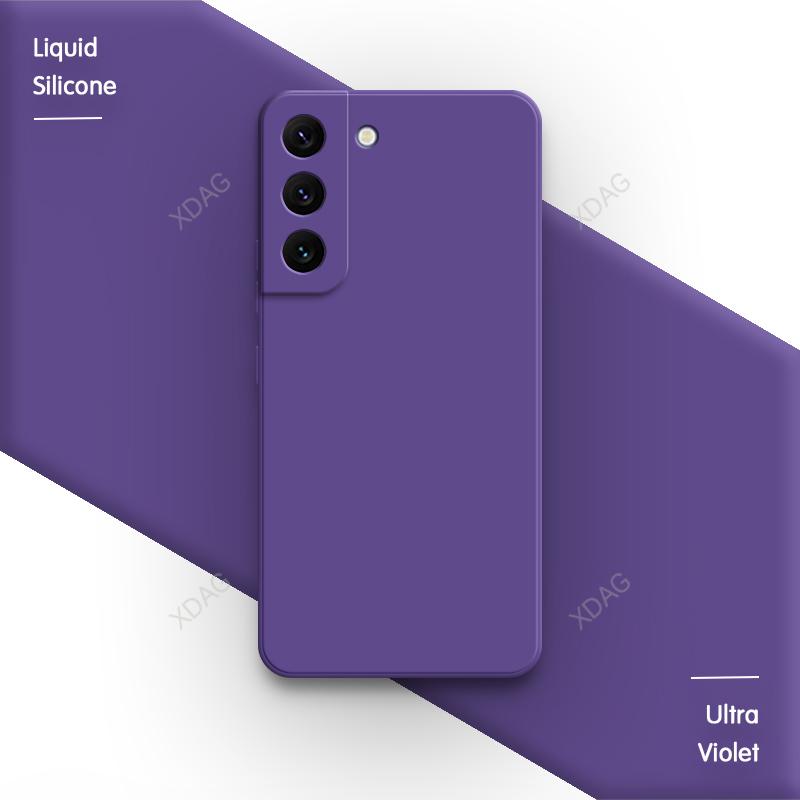 Оригинальный мягкий чехол для телефона Samsung Galaxy S22 Plus Ultra S22+ S22Plus 5G Capa Конфетный Жидкий силикон Защита камеры Задняя крышка