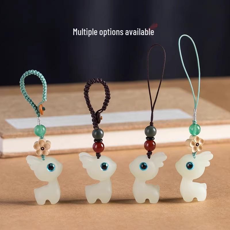 Luminous Little Deer Keychain Pendant - Cute Travel Safe Ornament for Men & Women