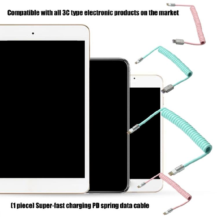 Усиленная конструкция пружины Зарядный шнур USB C Быстрая зарядка Технология PD100W Широкая совместимость с устройствами для телефонов